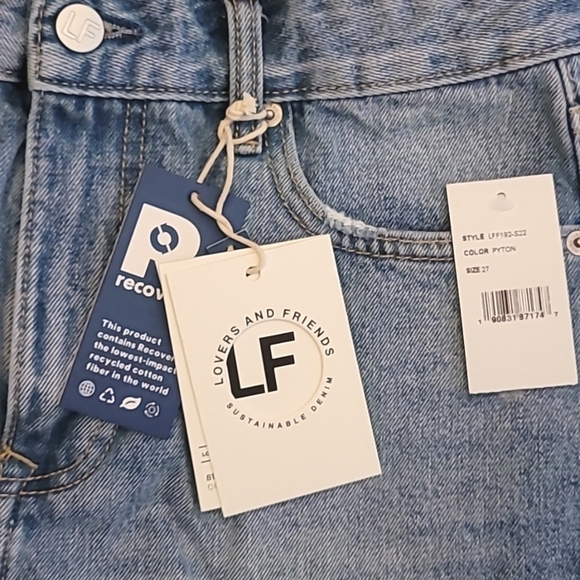 NWT LOVERS + FRIENDS Jack High Rise Cutoff Denim Shorts 27 - Picture 5 of 9